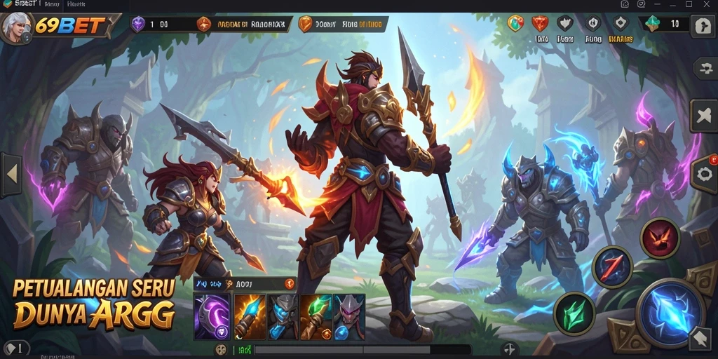 Gameplay mendebarkan di dunia ARPG 69BET.