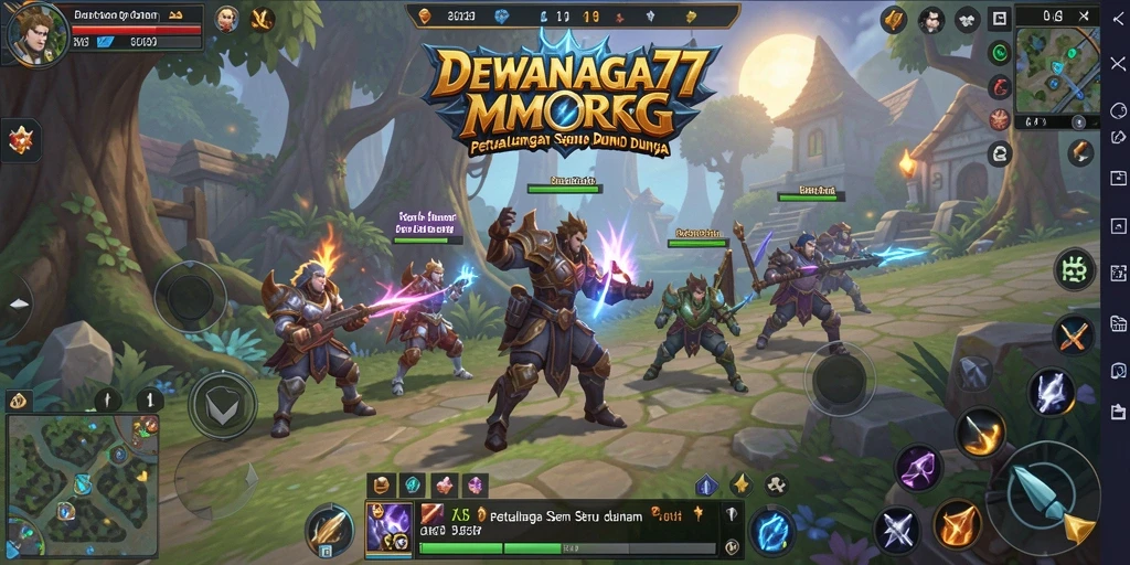 Tampilan gameplay DEWANAGA77 yang menakjubkan dalam dunia MMORPG.