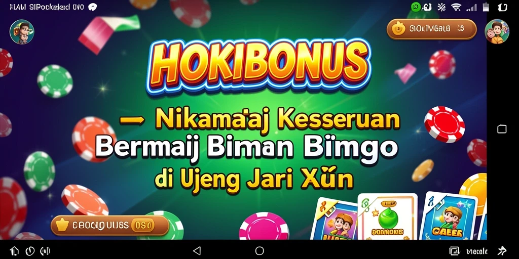 Tampilan menarik dari gameplay HOKIBONUS Bingo yang mendebarkan.