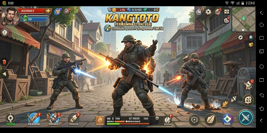Screenshot gameplay KANGTOTO menampilkan aksi strategis yang mendalam.