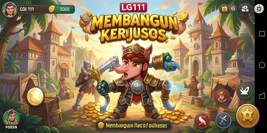 Tampilan gameplay LG111 yang menantang dan seru dalam dunia Tycoon.