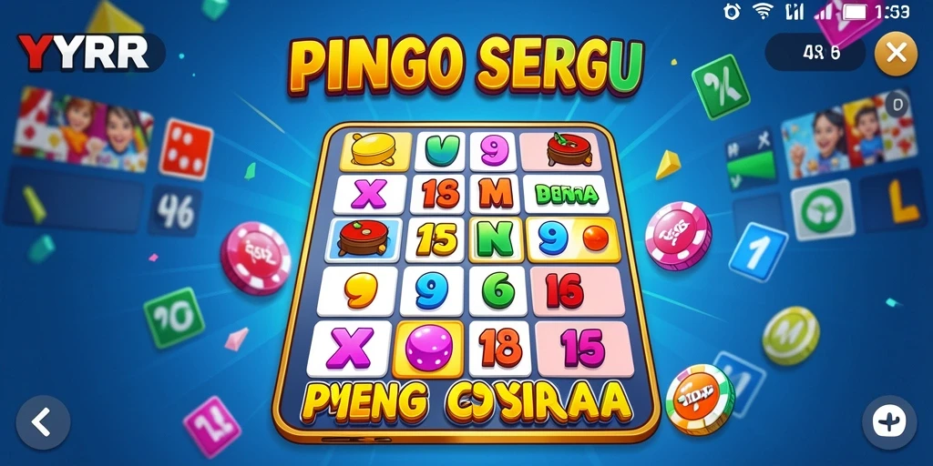 Tampilan permainan Bingo yang menarik dan interaktif.