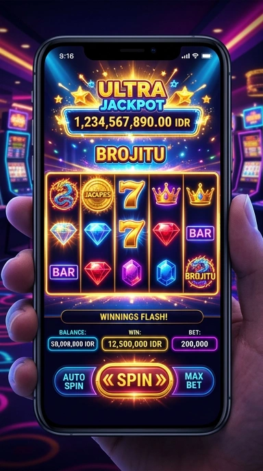 Tampilan aplikasi brojitu yang intuitif.